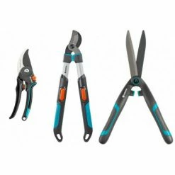 Pack GARDENA Taillanderie: Sécateur + Coupe Branche + Cisaille à Haie 18cm 8904-26 520-670 B 12302-20