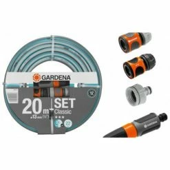 Tuyau Classic 13mm (1/2") 20m + Lance + Raccords 18004-20 GARDENA