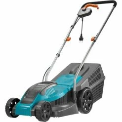 GARDENA Tondeuse électrique PowerMax 1100/32. Tondeuse Filaire / 1100W / Largeur De Coupe 32 Cm / Bac 30L / Pelouse Jusqu'à 300m² (5031-20).
