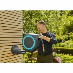 GARDENA Dévidoir Automatique Mural RollUp S 15 M Bleu Turquoise (18600-20) -GARDENA Soldes 2024 33511410 4