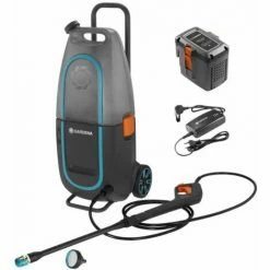 Gardena Ensemble Nettoyeur Haute Pression AquaClean Li-40/60. Avec Batterie Et Chargeur