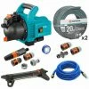 Pack Pompe D'arrosage 3000/4 + Tuyau Ø19mm 2x20m + Kit Connexion + Kit Aspiration Laiton + Kit Base + Arroseur 150m² GARDENA -GARDENA Soldes 2024 34830609 1