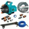 Pack Pompe D'arrosage 3000/4 + Tuyau Ø19mm 2x20m + Kit Connexion + Kit Aspiration Laiton + Kit Base + Arroseur 350m² GARDENA -GARDENA Soldes 2024 34830612 1