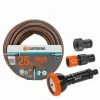 Pack Arrosage : Tuyau High Flex 25m Ø19mm + Lance Arrosoir Grand Débit + Raccords GARDENA -GARDENA Soldes 2024 41001420 1