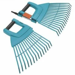 GARDENA Balai A Gazon 2 En 1 XXL 77cm Combisystem - Plastique Renforcé – 32 Dents – Ratissage Herbe – Garantie 25 Ans (31 -GARDENA Soldes 2024 44411029 3