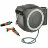GARDENA Dévidoir Automatique Mural RollUp M/L 25m + Pistolet-arrosoir Multijet (18622-33) -GARDENA Soldes 2024 51006101 1