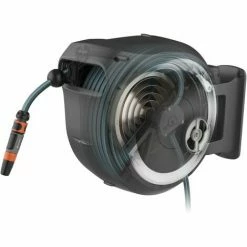 GARDENA Dévidoir Automatique Mural RollUp M/L 25m + Pistolet-arrosoir Multijet (18622-33) -GARDENA Soldes 2024 51006101 3