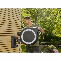 GARDENA Dévidoir Automatique Mural RollUp L 30m + Pistolet-arrosoir Multijet (18627-33) -GARDENA Soldes 2024 51006103 4