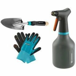 Pack GARDENA Pulvérisateur à Gachette - Transplantoir - Gants De Jardin - Taille S