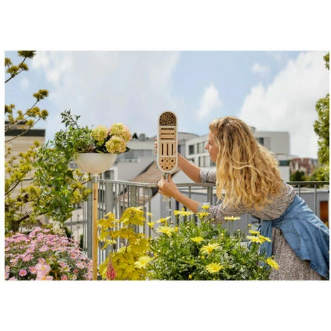 Pack ClickUp GARDENA Support Pour Balcon - Hôtel à Insectes - Blanc 4 Pack ClickUp GARDENA Support Pour Balcon - Hôtel à Insectes - Blanc – Image 2