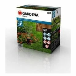 GARDENA KIT D'ÉQUIP. PIPELINE AVEC DISPOSITIF D'ARROSAGE: JEU COMPLET D'INCORPORATION DANS LE SYS. DE PIPELINE, PRISE D'EAU PART